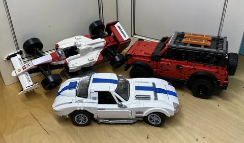 LEGO/HW Technic Bundle 42213, 75892, 63 Vette, Prebuilt Complete Set w/o boxes