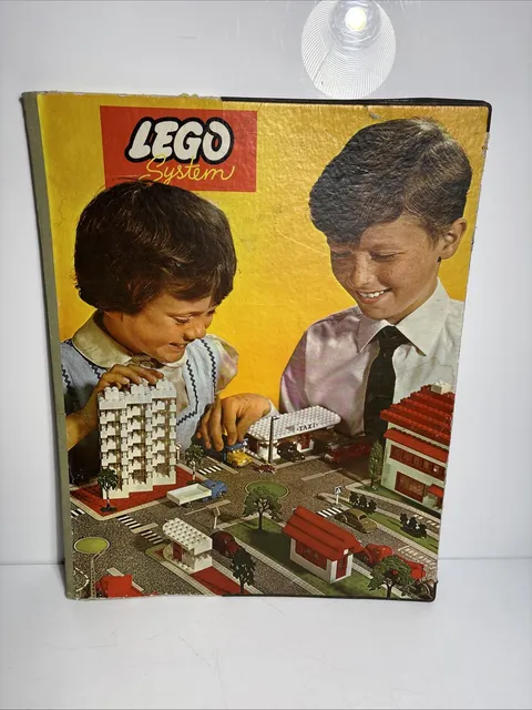 LEGO SYSTEM PLAY BOARD 1960s CARDBOARD ROADS 80cm x 50cm