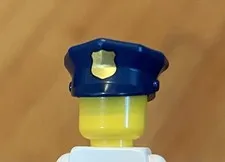 LEGO Dark Blue Policeman Police Hat With Badge