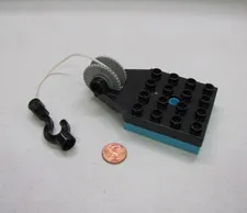 Lego Duplo Turntable Swivel W/ Hook Crane Bulldozer 4X4 Black & Blue