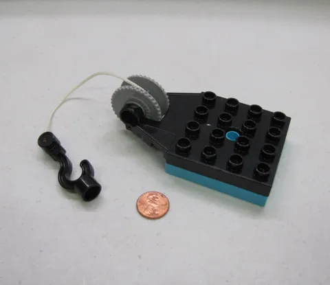 Lego Duplo Turntable Swivel W/ Hook Crane Bulldozer 4X4 Black & Blue