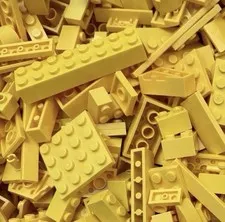 YELLOW Lego Lot By Color  1/2 LB Pound 200 Pieces Sorted Bulk Buy More And Save!