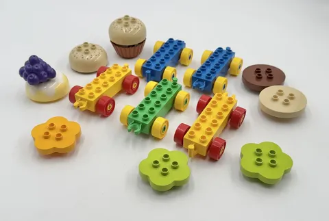 Duplo Lego Special Pieces Lot Cup Cake Trains Cars Vehicle