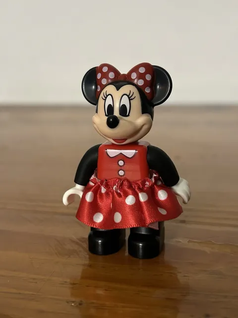 Lego Duplo Figures Disney Red Dress MINNIE MOUSE w/Skirt