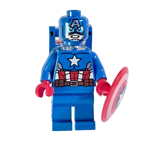 LEGO SPACE CAPTAIN AMERICA MINIFIG ✴︎ Marvel Super Heroes SH228 ✴︎ Avengers