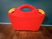 LEGO Red Travel Carrying Case Box Storage Container Dividers