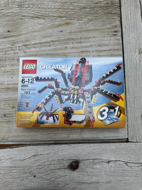 Lego 4994 Fierce Creatures Creator 4994, 3 in 1 new in box 193 pieces