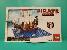LEGO Pirate Plank Game 3848 Instruction Guide MANUAL ONLY