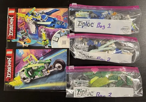LEGO Ninja Jay and Lloyd's Velocity Racers (71709) Complete With Instructions