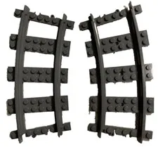 Lego City Harry Potter Curved Train Tracks Part  #53400 Railroad Lot of 2 Vtg