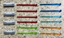 LEGO Star Wars 16 Pc (4) Spring Shooters (12) Assorted Darts Missiles Lasers