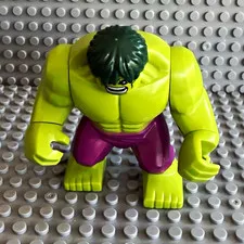 LEGO Marvel Hulk Bigfig Minifigure Plastic Figure - Green with Purple Pants