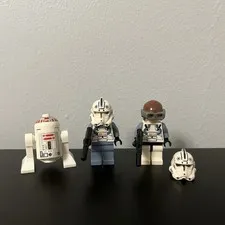 LEGO Star Wars Stormtrooper, Luke Skywalker Disguise, and R4-D5 Minifigures
