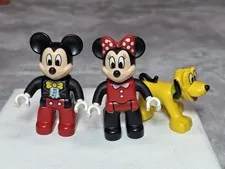 Lego Duplo Disney Mickey & Minnie Mouse Figures with Pluto