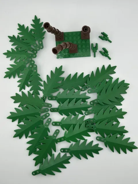 Lot of Vintage Lego Palm Tree Parts (50 pieces)