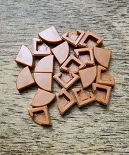 LEGO Dark Orange Tile, Round 1 x 1 Quarter. QTY 20. Part No. 25269.