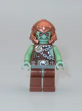 LEGO Castle Troll Warrior 8 copper helmet Fantasy Era  minifigure 7078
