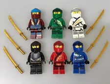 LEGO Minifigure NINJAGO Lot Set Jay Nya Zane Cole Lloyd Kai Bulk Sale