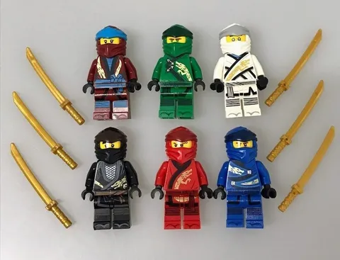 LEGO Minifigure NINJAGO Lot Set Jay Nya Zane Cole Lloyd Kai Bulk Sale