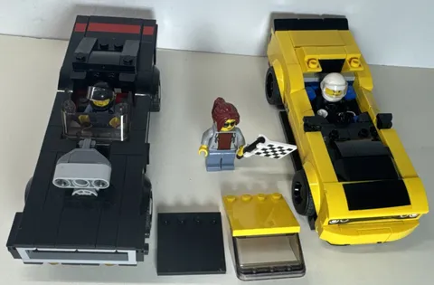 USED LEGO SPEED CHAMPIONS 75893 2018 1970 DODGE CHALLENGER SRT DEMON & RT RETIRE