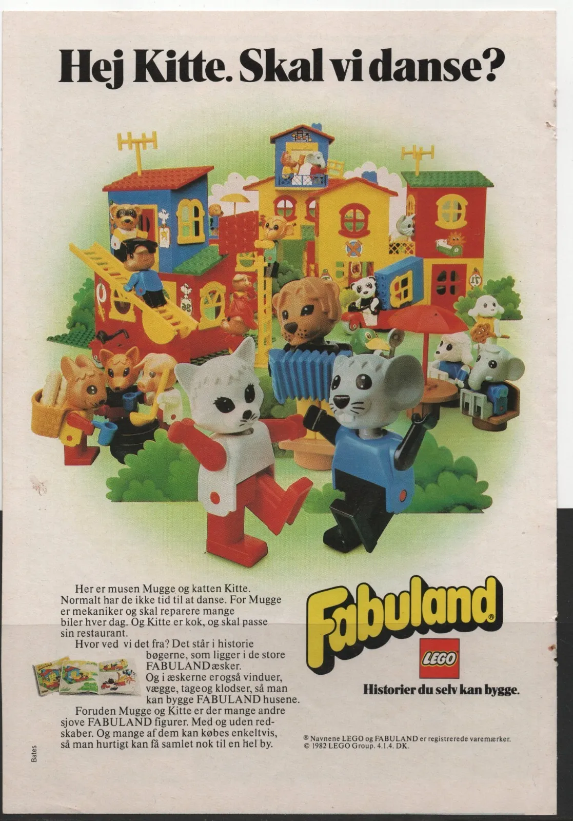 LEGO ADVERTISING INSERTS #  1-1986 # FABULAND # 1982 #