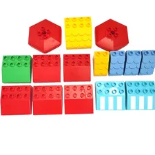 LEGO DUPLO Roof Slope Brick Lot House Awning Shutter Umbrella Bulk Bundle 15pcs