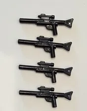 LEGO Star Wars Lot of 4 Long Blasters Black Gun Rifle Weapons Accessories