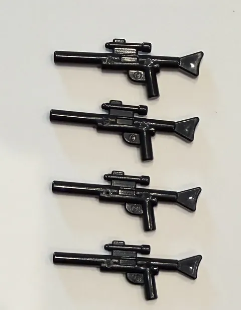 LEGO Star Wars Lot of 4 Long Blasters Black Gun Rifle Weapons Accessories