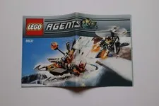 LEGO® Agents 8631 Jetpack Pursuit Instruction Manual Only!