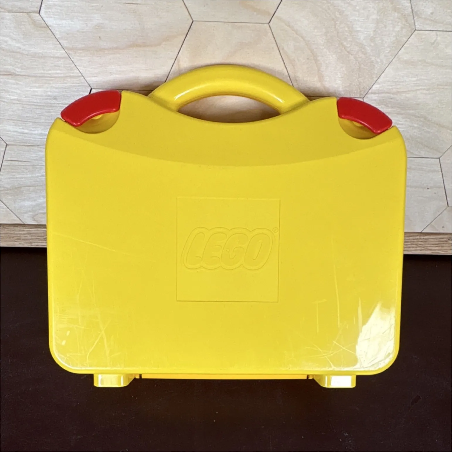 LEGO Yellow Sorting Case Portable Plastic Storage Box w/ Handle, 6 Compartments