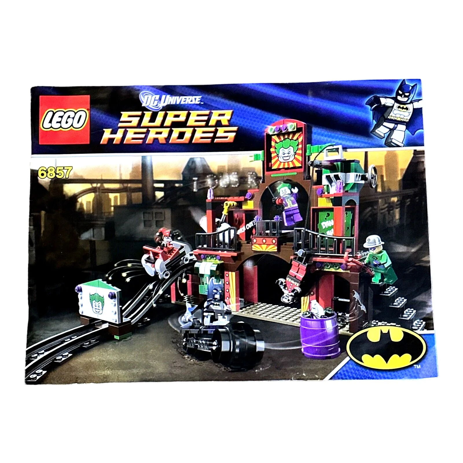 LEGO DC Super Heroes 6857 The Dynamic Duo Fun House Escape Instructions Only