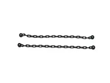 2 Lego® Figure Minifig Accessories Chain SHORT BLUISH GREY