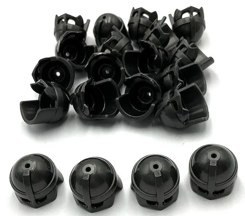 Lego 20 New Pearl Dark Gray Minifigure Headgear Helmet w/ Cheek Guard Parts