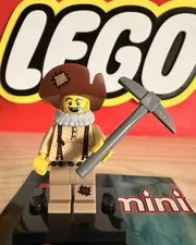 Lego CMF Series 12 Prospector Minifigure With Accessory