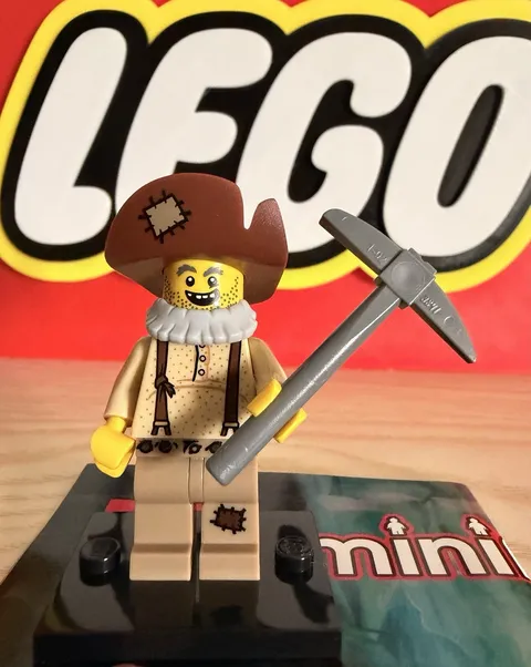 Lego CMF Series 12 Prospector Minifigure With Accessory