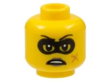 LEGO® Part 3626pb2666 - Minifigure, Head Female Black Eye Mask