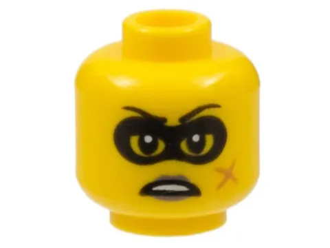 LEGO® Part 3626pb2666 - Minifigure, Head Female Black Eye Mask