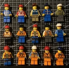 lego construction workers - city minifigures