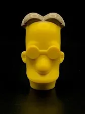 Lego The Simpsons Professor Frink Misprint Minifigure Head Factory Prototype