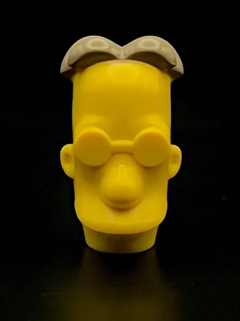 Lego The Simpsons Professor Frink Misprint Minifigure Head Factory Prototype