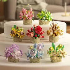 LEGO Icons Orchid Artificial Plant, Building Set with Flowers, Home Decor Gift