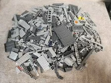  Bulk Lot Of 1000 Miscellaneous  Lego Pieces ( Shades Of Gray ) Lot B