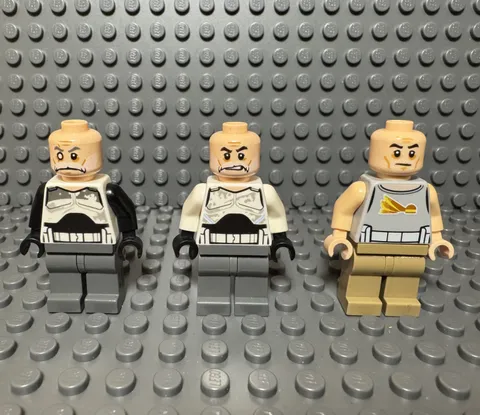Lego Star Wars Minifigures Captain Rex, Commander Wolffe, Commander Gregor - Old