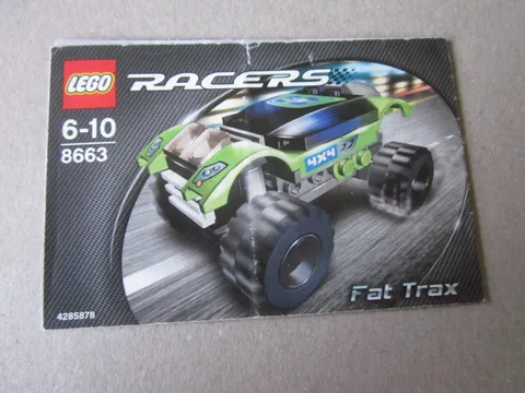 Lego Racers Building Instructions Instruction 8663 Fat Trax