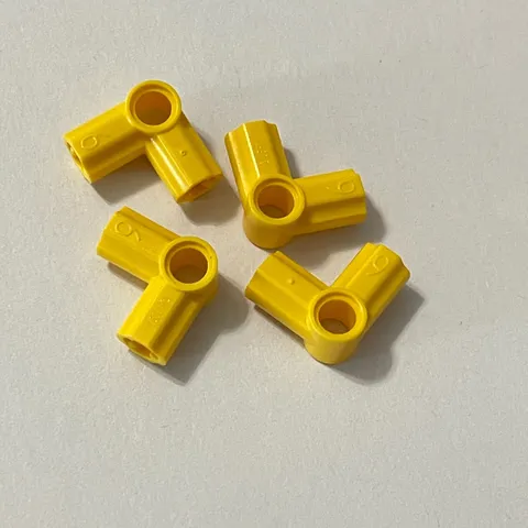 Lego 32014 #6 Yellow Replacement Add-on Parts Pieces Lot of 4
