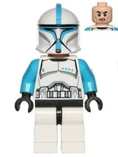 LEGO® Minifigure Star Wars sw0502 Clone Trooper Lieutenant (Phase 1) Scowl