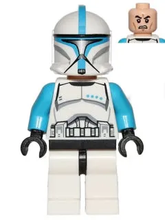 LEGO® Minifigure Star Wars sw0502 Clone Trooper Lieutenant (Phase 1) Scowl