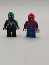 LEGO Spider-Man & Venom Mini Figure Lot Marvel Universe Toy Characters x 2