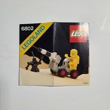 LEGO Legoland 6802 Instructions Manual Space Buggy Vintage 1986 Classic Space