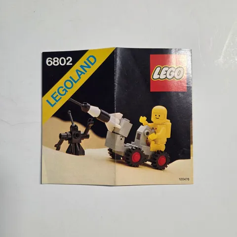 LEGO Legoland 6802 Instructions Manual Space Buggy Vintage 1986 Classic Space